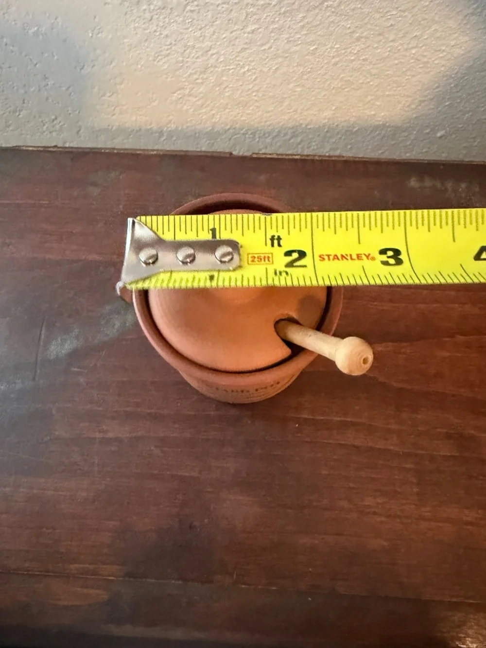 Henry Watson Pottery Mustard Jar with wooden spoon